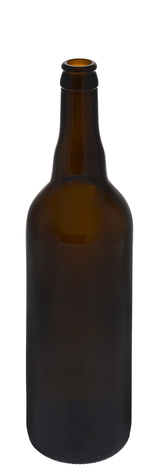 Bouteille de bière 750ml 26crown Verre ébène